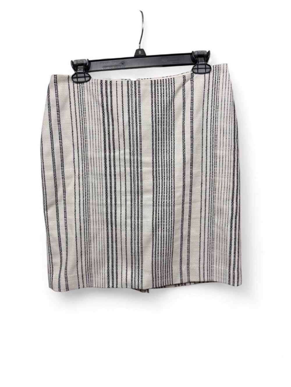White House Black Market Black & White Vertical Striped Pencil Skirt Size 6